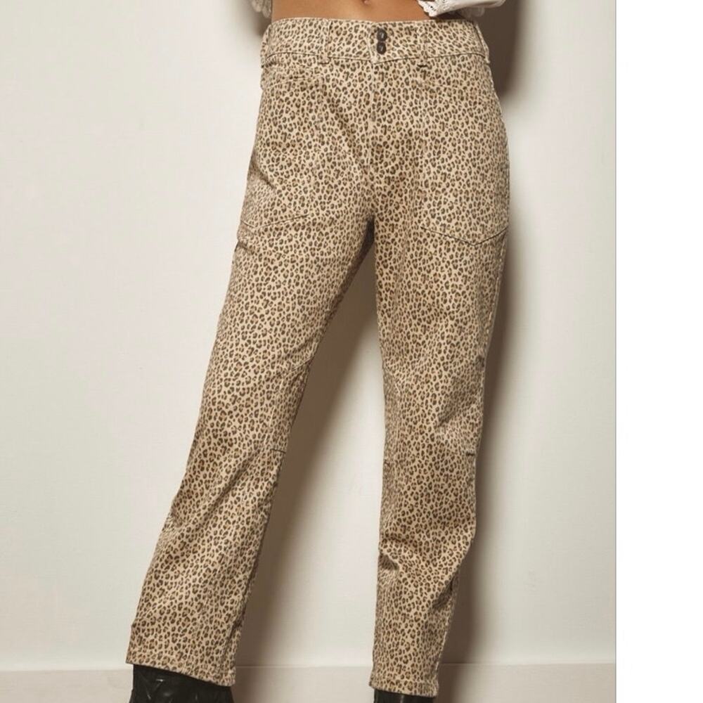 Pilcro The Wanderer Animal Print Jeans 33 Tall - Picture 12 of 14